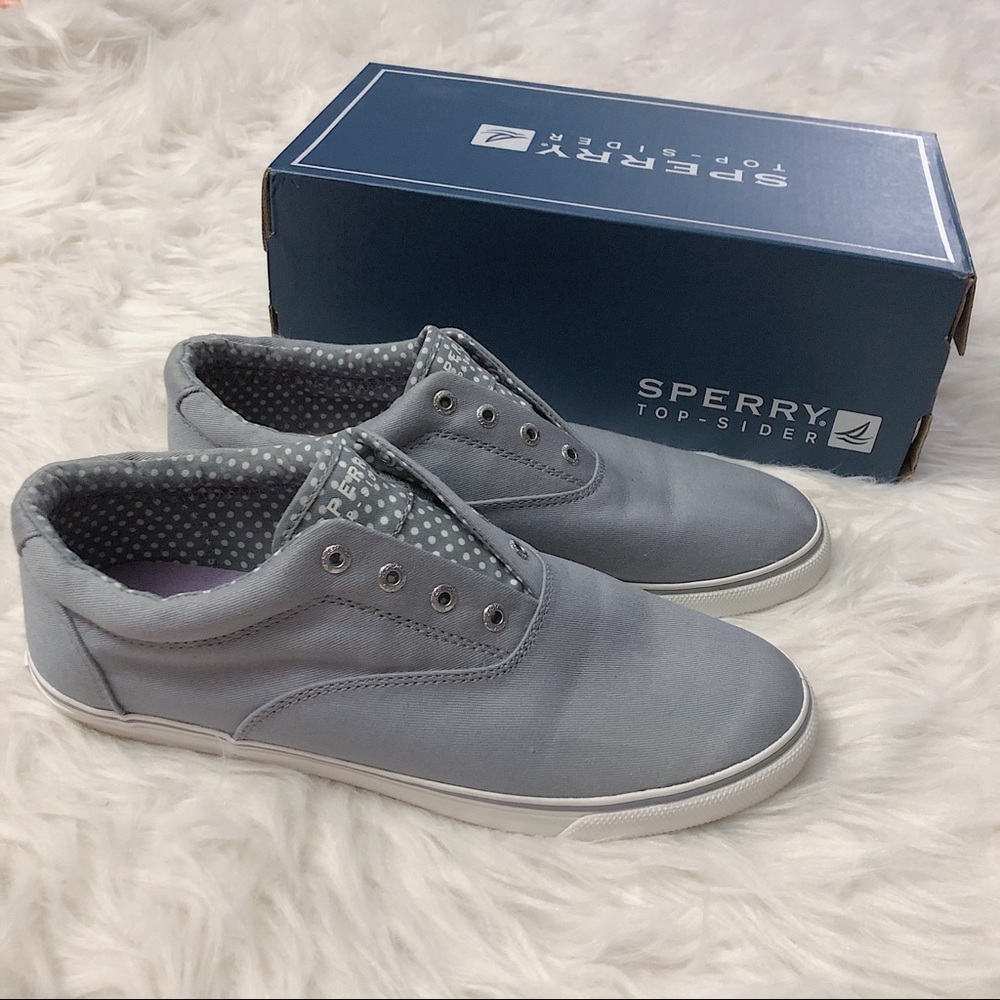 🐣 Sperry Polka Dotted Dory Slip On Sneakers